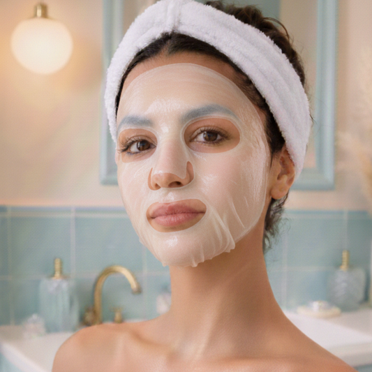 MASCHERA VISO IN LYOCELL Estratto di Acmella & Peptide