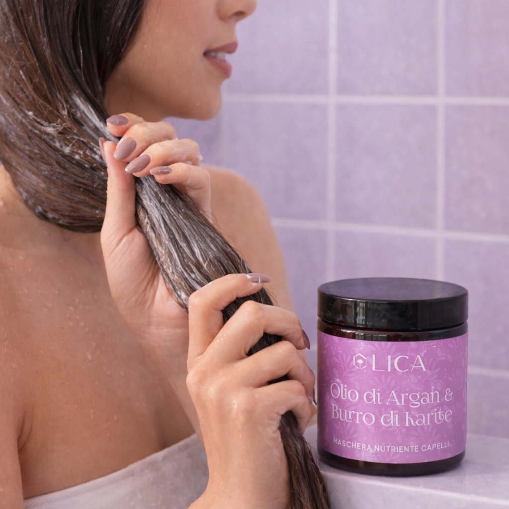 MASCHERA CAPELLI NUTRIENTE INTENSIVA Olio di Argan & Burro di Karitè