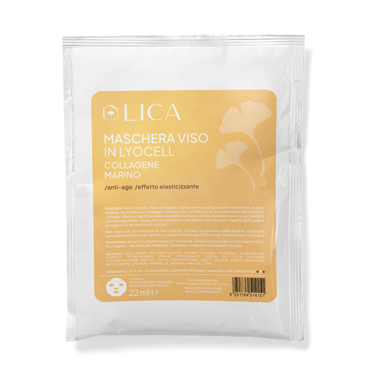 MASCHERA VISO IN LYOCELL Collagene Marino