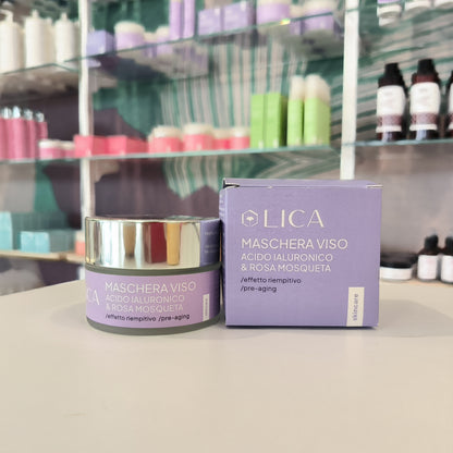 MASCHERA VISO Acido Ialuronico & Rosa Mosqueta
