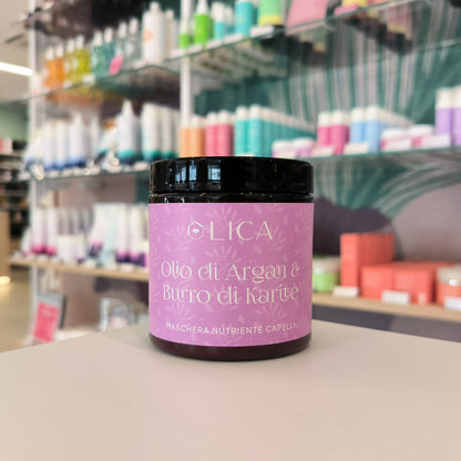 MASCHERA CAPELLI NUTRIENTE INTENSIVA Olio di Argan & Burro di Karitè