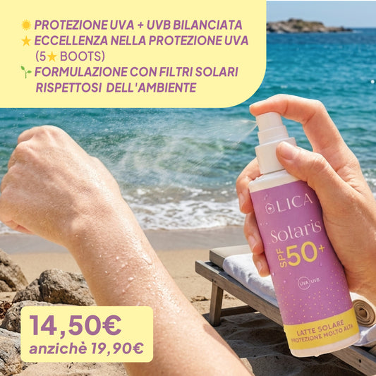 LATTE SOLARE PROTEZIONE MOLTO ALTA Solaris SPF 50+