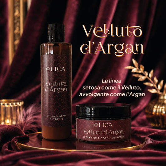 VELLUTO D'ARGAN Fluido Corpo + Scrub Viso e Corpo