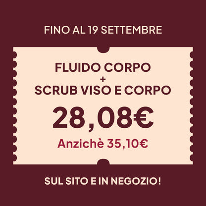 VELLUTO D'ARGAN Fluido Corpo + Scrub Viso e Corpo