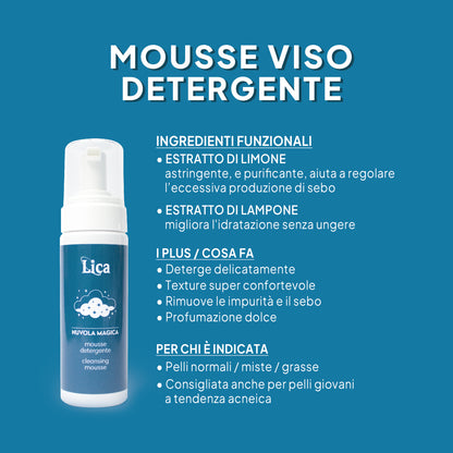 🔮 SET Linea Magica: Mousse Detergente + Maschera Purificante