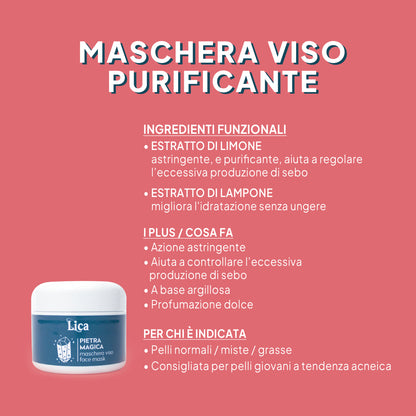 🔮 SET Linea Magica: Mousse Detergente + Maschera Purificante