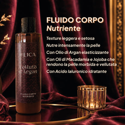 VELLUTO D'ARGAN Fluido Corpo + Scrub Viso e Corpo